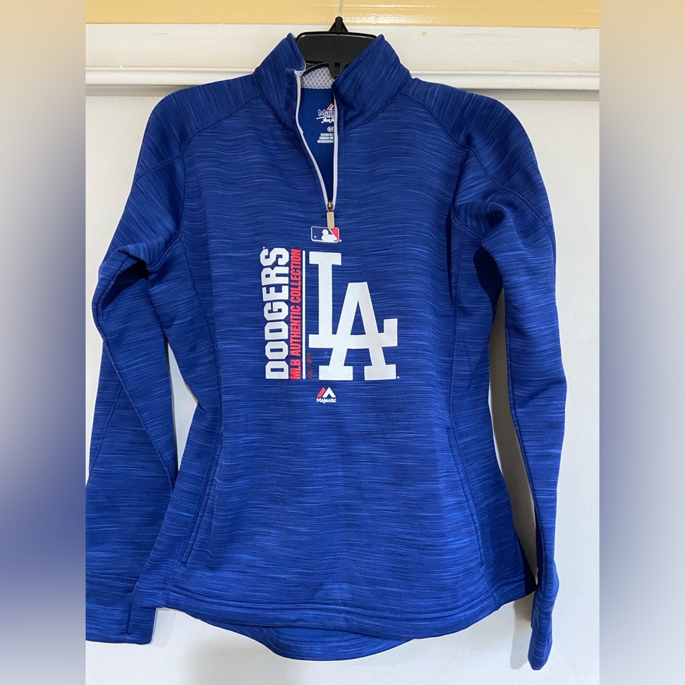 Dodgers Baseball Women’s Fleece-lined Quarter-zip Pullover Size Small